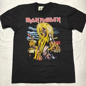 Iron Maiden Killers Black Graphic T-Shirt L